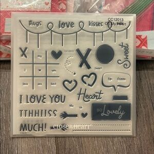 Crafting Supplies Bundle for Valentine’s. With Paper, Stamps, Dies & Embossing